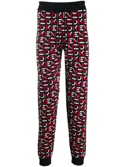 Shop Kenzo Trousers In Rosso