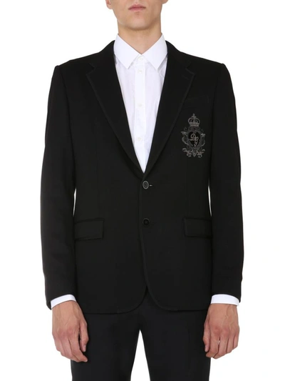 Shop Dolce & Gabbana Single-breasted Jacket In Black