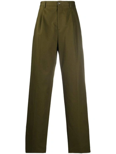 Shop Loewe Trousers In Verde