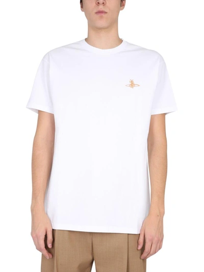 Shop Vivienne Westwood Boxy Fit T-shirt In White