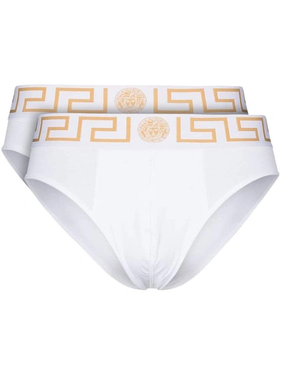 Shop Versace Underwear White