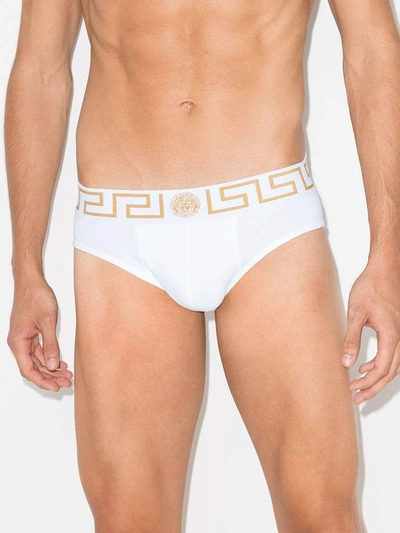 Shop Versace Underwear White