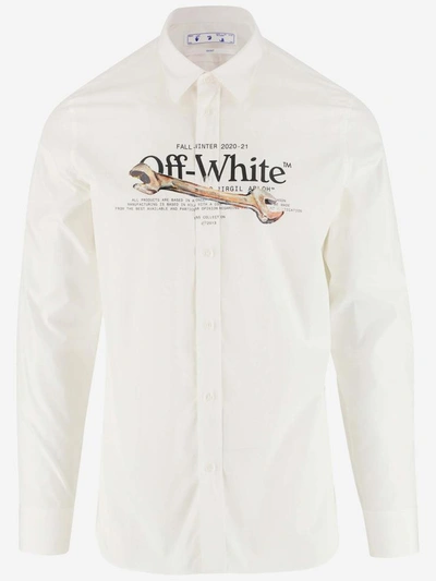 Shop Off-white Off White Shirts In Bianco