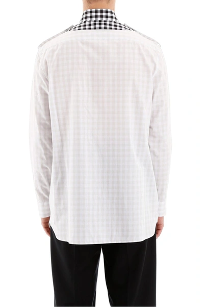 Shop Burberry Vichy Shirt In Light Pebble Grey Ip