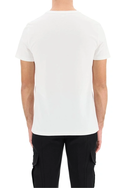Shop Alexander Mcqueen T-shirt Skull Patch In White