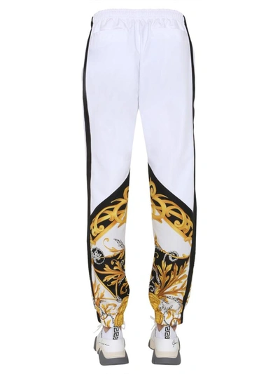 Shop Versace Jogging Trousers In White