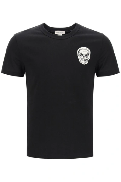 Shop Alexander Mcqueen Patch Skull T-shirt In Black