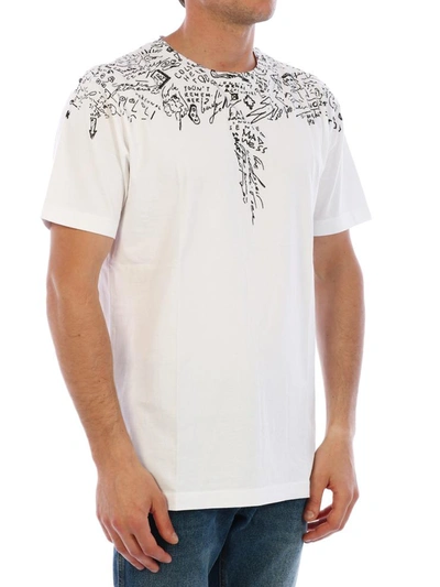 Shop Marcelo Burlon County Of Milan T-shirts White/black