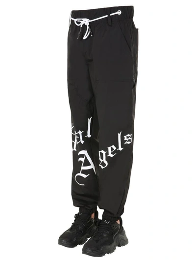 Shop Palm Angels "new Gothic" Trousers In Black