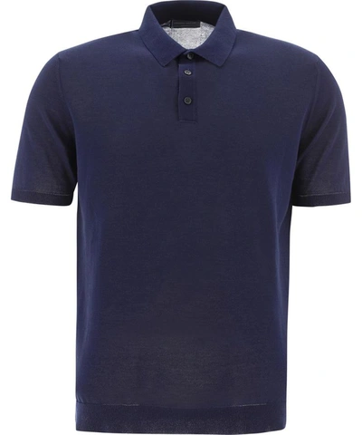 Shop Roberto Collina Classic Polo Shirt In Blue