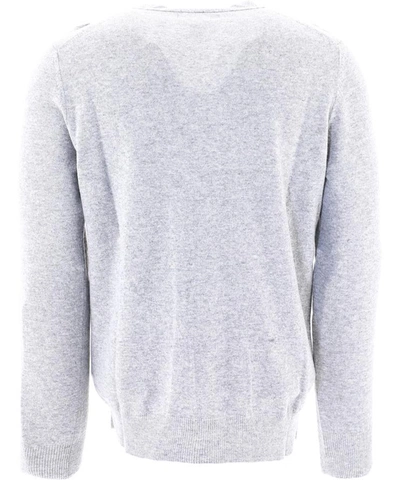 Shop Comme Des Garçons Shirt Tartan Wool Cardigan In Grey
