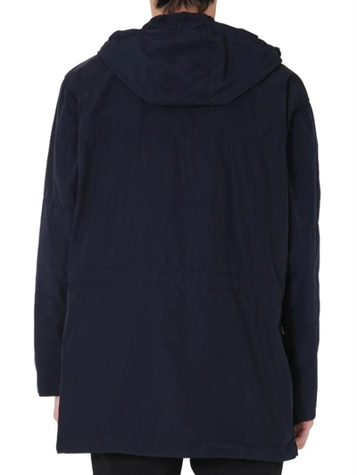 Shop Aspesi "smock" Parka In Blue