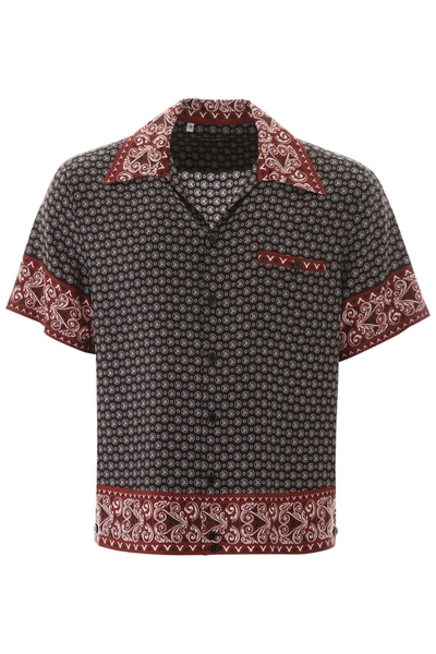 Shop Dolce & Gabbana Bandana Print Hawaii Shirt In Bandana 24 F Rosso