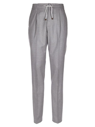 Shop Brunello Cucinelli Trousers Grey