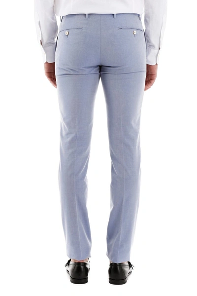 Shop Pt01 Super Slim Trousers In Blu