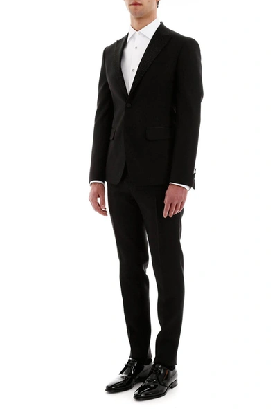 Shop Dsquared2 London Fit Suit With Crystals In Black