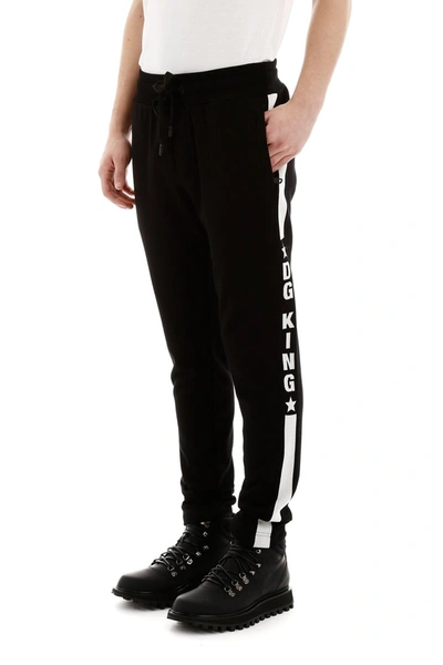 Shop Dolce & Gabbana Millennials Star Joggers In Nero