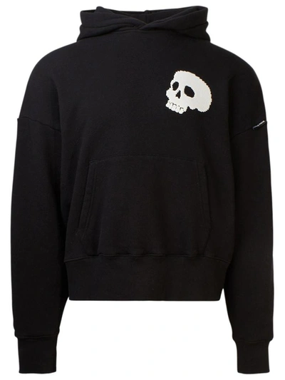 Shop Palm Angels Black Skull Sweatshirt