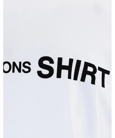 Shop Comme Des Garçons Shirt Backside Logo T-shirt In White