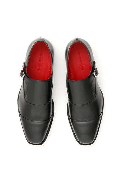Shop Alexander Mcqueen Monk Shoes In Black