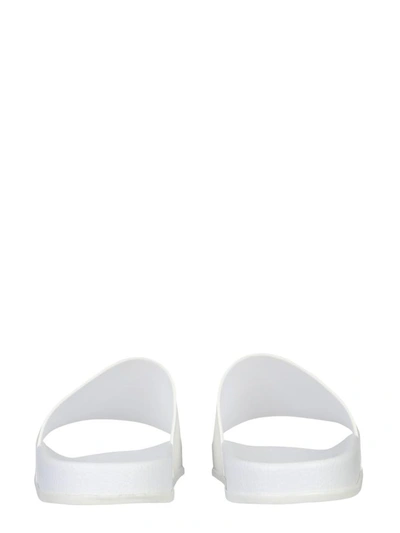 Shop Maison Margiela Slide Sandals In White