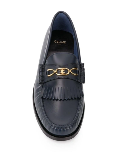 Shop Celine Céline Flat Shoes In Blu