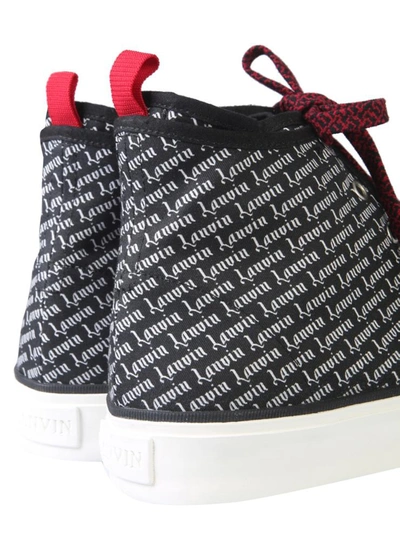 Shop Lanvin Sneaker With Logo In Black