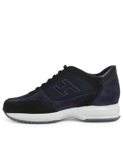 Shop Hogan Sneakers H Flock Blu In Blue