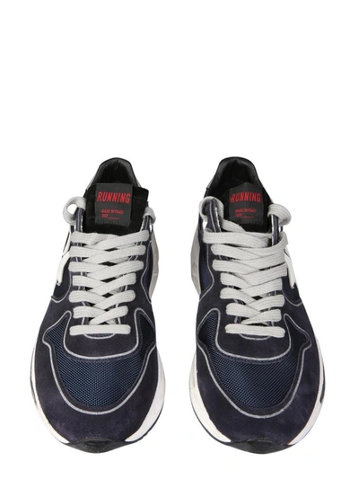 Shop Golden Goose Sole Running Sneakers In Blue