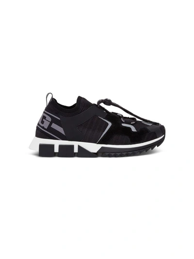 Shop Dolce & Gabbana Blend-material Sorrento Trekking Sneakers In Black