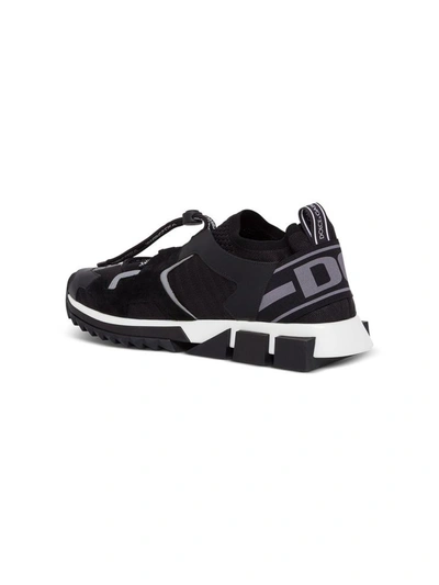 Shop Dolce & Gabbana Blend-material Sorrento Trekking Sneakers In Black