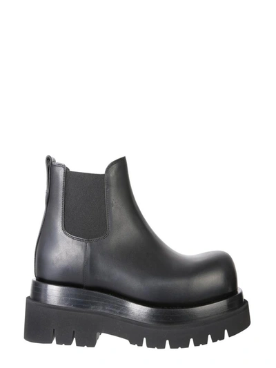 Shop Bottega Veneta "bv Lug" Boots In Black