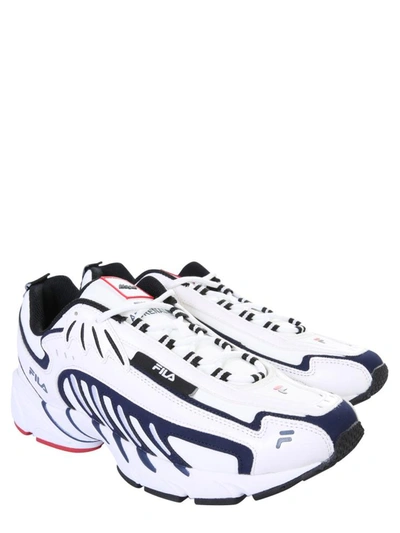 Shop Msgm Fila Sneakers In White