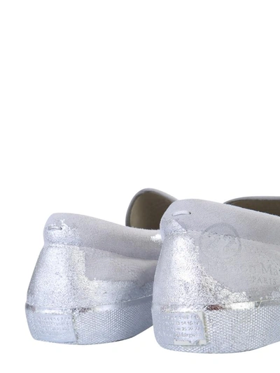 Shop Maison Margiela Tabi Slip Ons In White