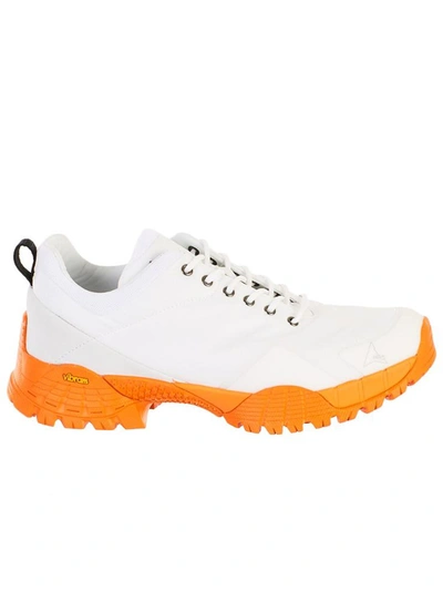Shop Roa White Oblique Sneakers