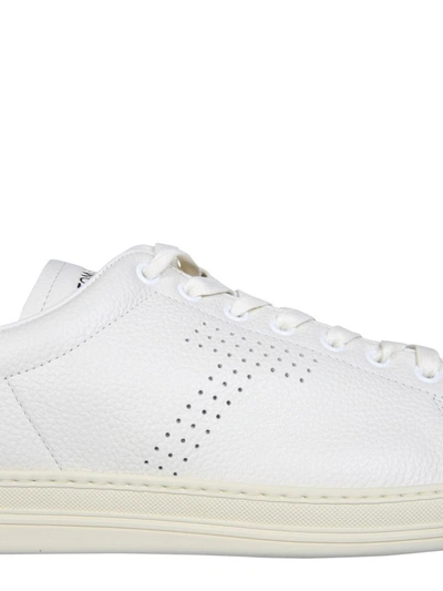 Shop Tom Ford Low Sneakers In White