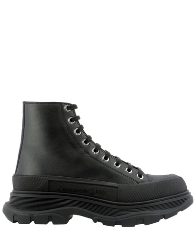 Shop Alexander Mcqueen "tread Slick" Ankle Boots In Black  