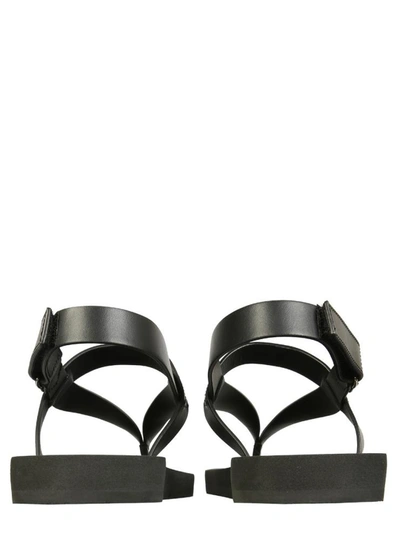 Shop Giuseppe Zanotti Hydra Thong Sandals In Black