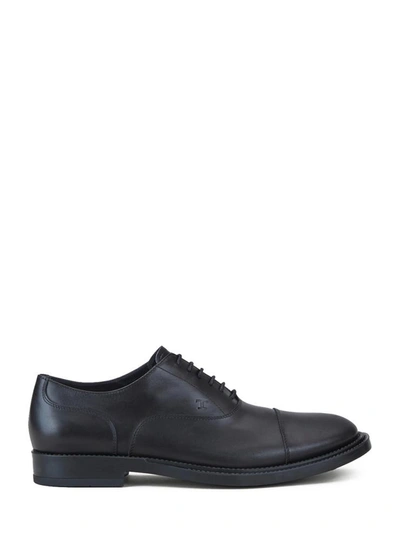 Shop Tod's Lace-up In Black Leather