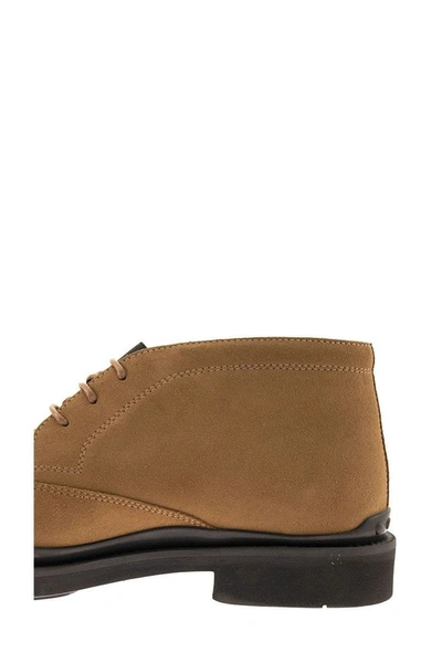 Shop Tod's Ankle Boot In Suede Leather In Brown