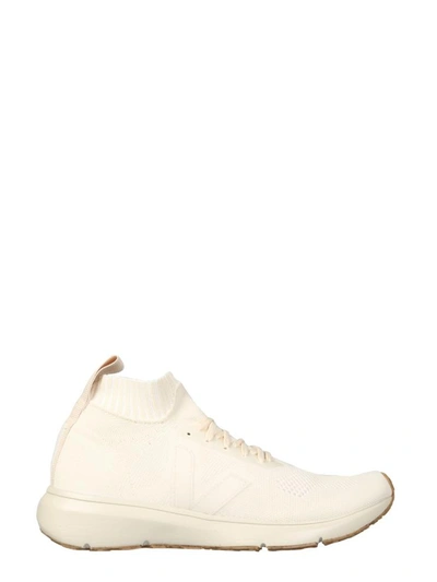 Shop Rick Owens "veja Sock Runner" Sneakers In White