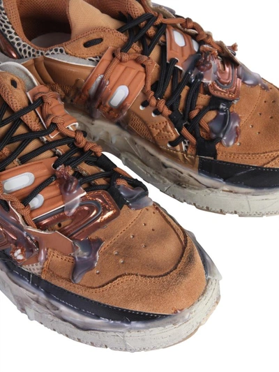 Shop Maison Margiela Fusion Sneakers In Brown