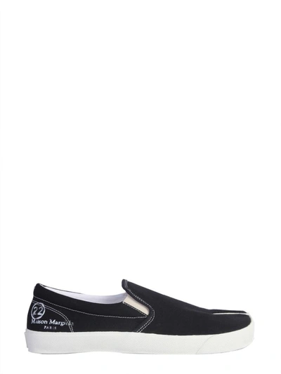 Shop Maison Margiela Tabi Slip On In Black