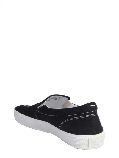 Shop Maison Margiela Tabi Slip On In Black