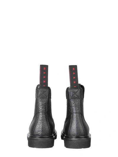 Shop Marni Beatle Boots In Black