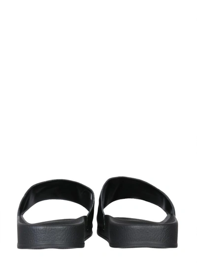 Shop Marcelo Burlon County Of Milan Slide Sandals In Black