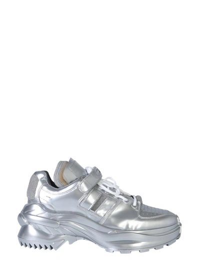 Shop Maison Margiela Artisanal Sneakers In Silver