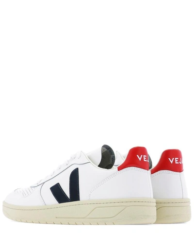 Veja V-10 Lace-up Sneakers In White