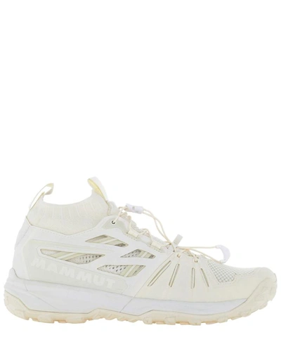 Shop Mammut Delta X "saentis Knit" Sneakers In White