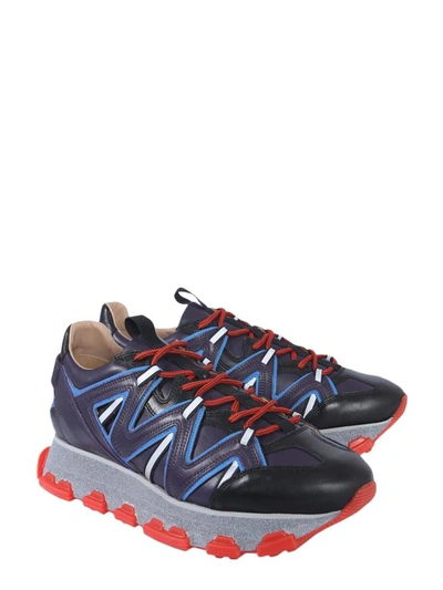 Shop Lanvin Runner Sneakers In Multicolour